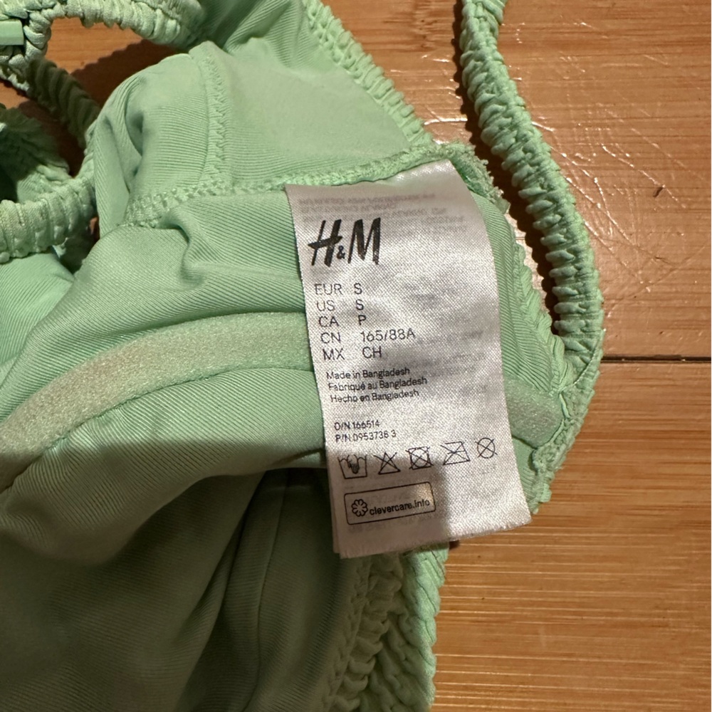 H&M Ribbed Bathing Suit High Leg Medium - Picture 2 of 3